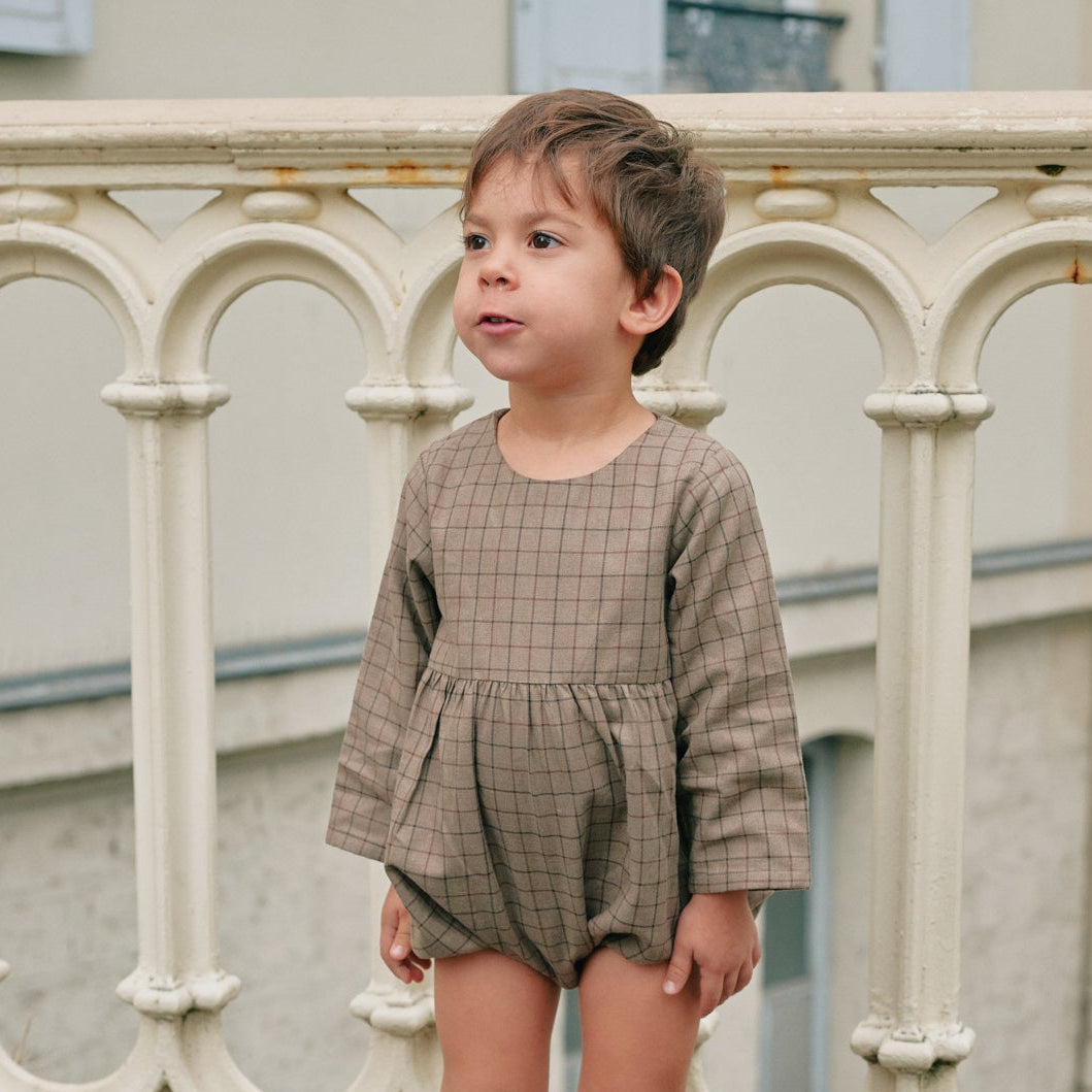[預購] Maison Marelle - Romper BOURSE - Brown Tiles