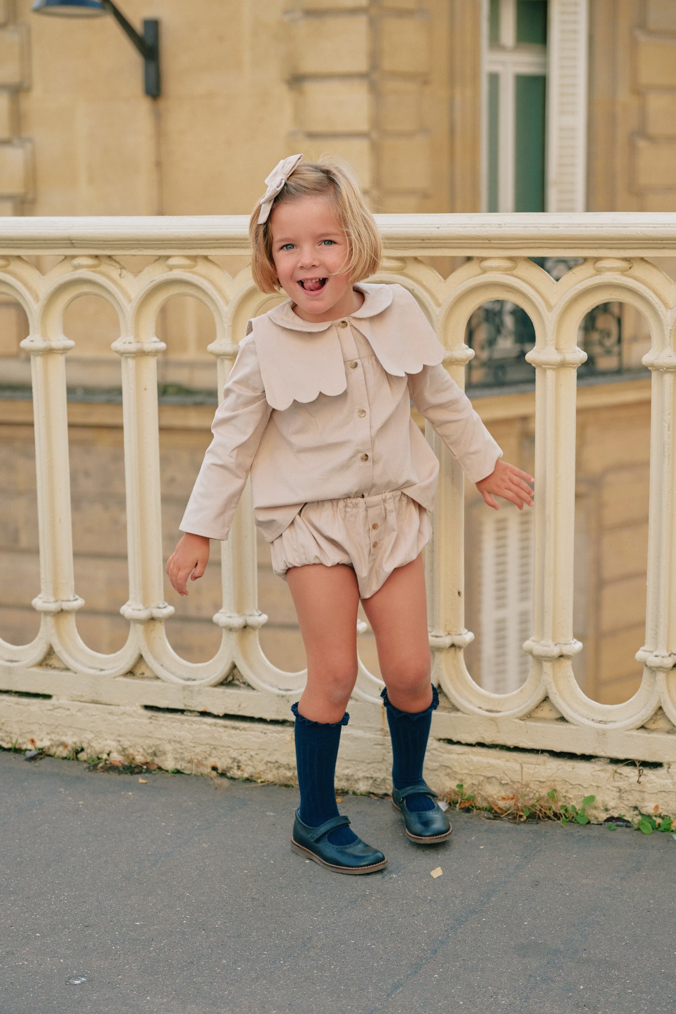 Maison Marelle - Blouse GRENELLE - Velvet Beige – Everlybee