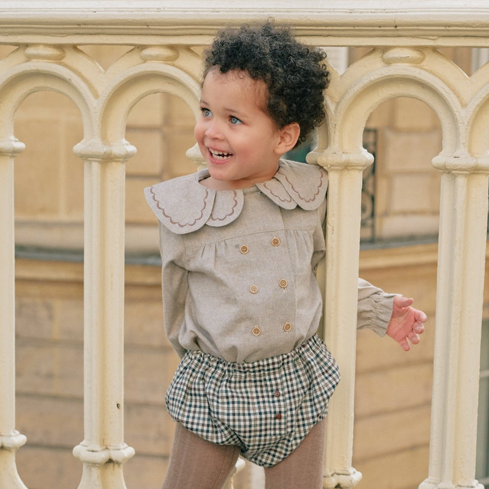 [預購] Maison Marelle - Bloomer CHAILLOT - Gingham Begie & Gray