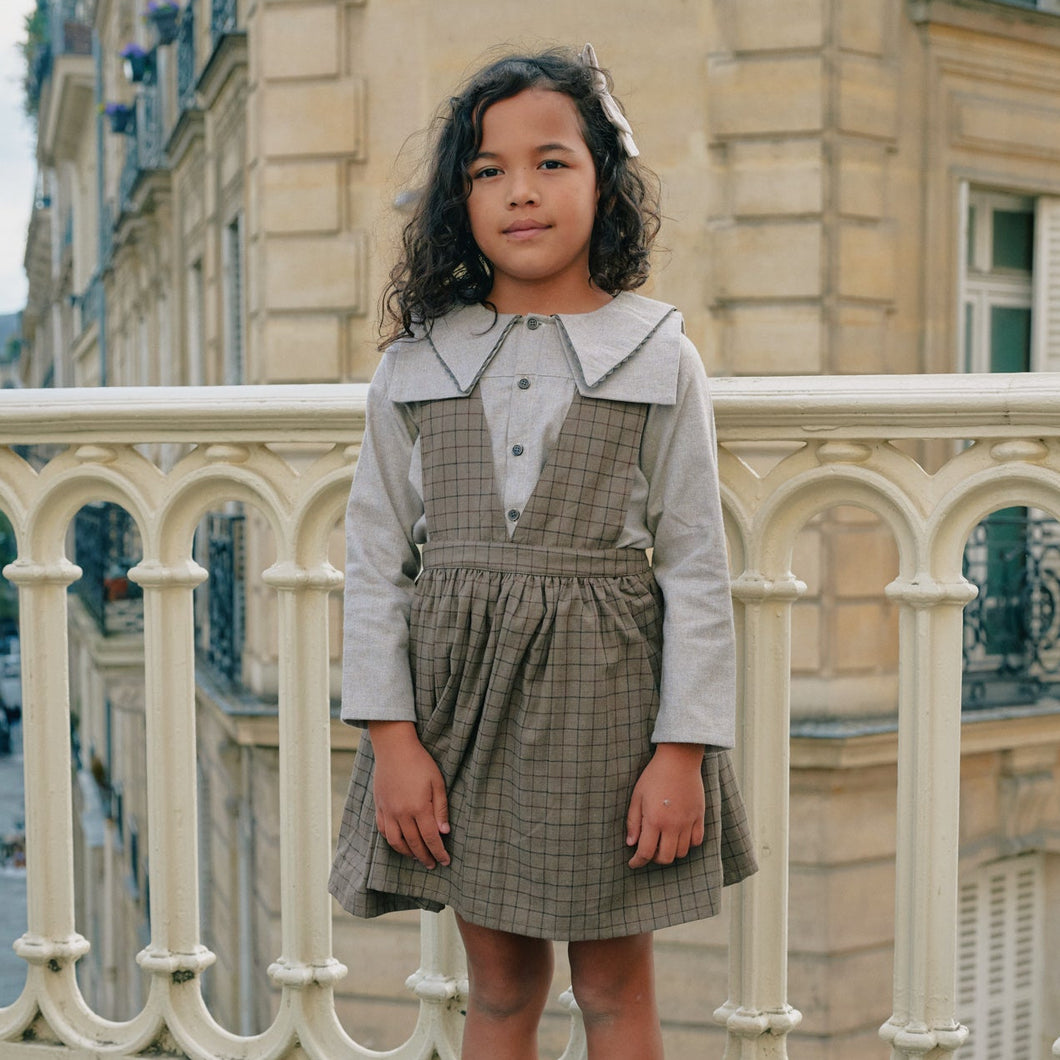[預購] Maison Marelle - Dress CERGY - Brown Tiles