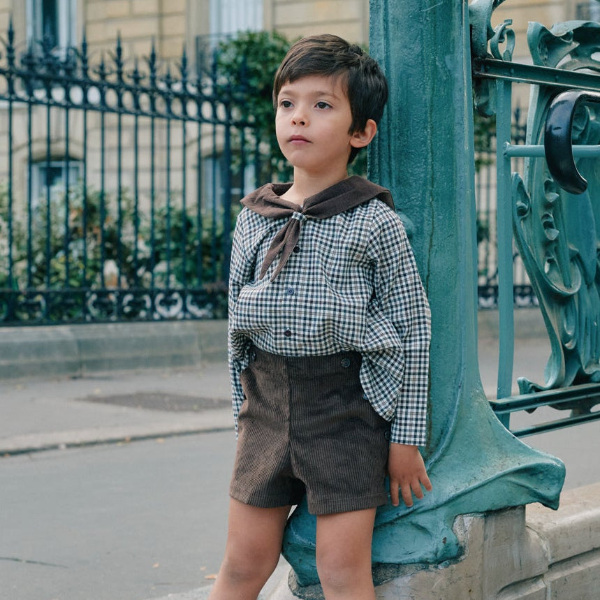 [預購] Maison Marelle - Shirt MONGE - Brown Collar