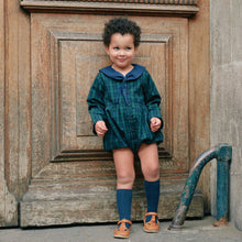 Load image into Gallery viewer, [預購] Maison Marelle - Romper ROI- Tartan Green &amp; Blue
