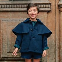 Load image into Gallery viewer, [預購] Maison Marelle - Coat AMOVIBLE Cape SHERLOCK - Blue
