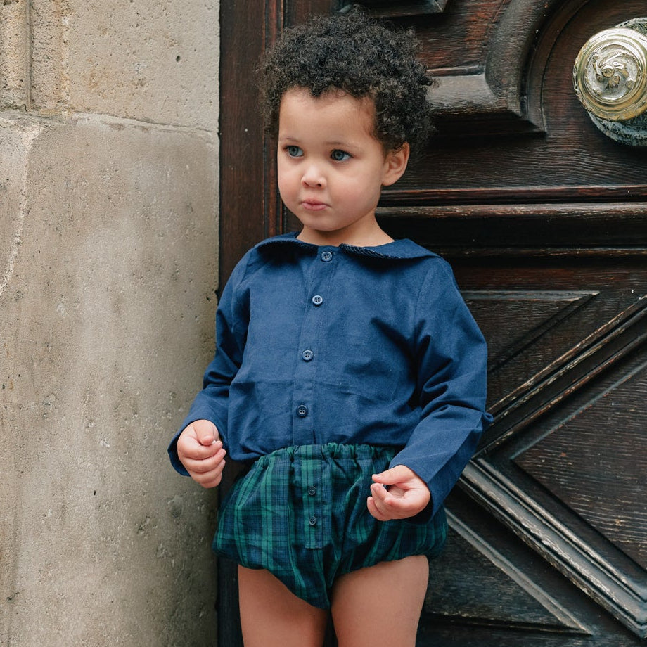 [預購] Maison Marelle - Bloomer CHAILLOT - Tartan Green & Blue