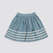 Load image into Gallery viewer, Little Cotton Clothes - Margot Skirt Velvet in Eggshell (2Y-6Y)
