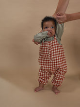 Load image into Gallery viewer, Organic Zoo - Paprika Gingham Salopette
