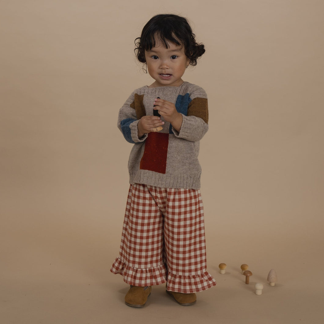 Organic Zoo - Paprika Gingham Frill Culottes