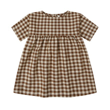 將圖片載入圖庫檢視器 Organic Zoo - 連身裙 (Chestnut Gingham)
