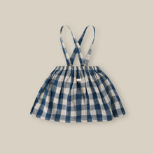 Load image into Gallery viewer, Organic Zoo - Pottery Blue Gingham Crossback Skirt
