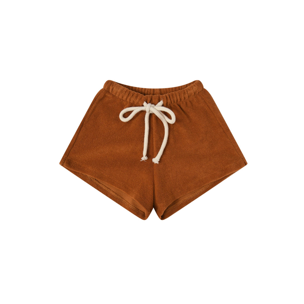 Organic Zoo - Terracotta Terry Rope Shorts