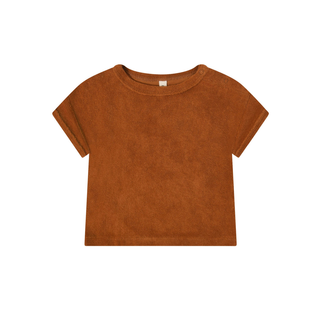 Organic Zoo - Terracotta Terry Boxy T-Shirt
