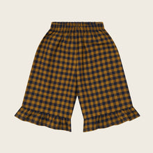 Load image into Gallery viewer, Organic Zoo - Blueberry Gingham Frill Culottes
