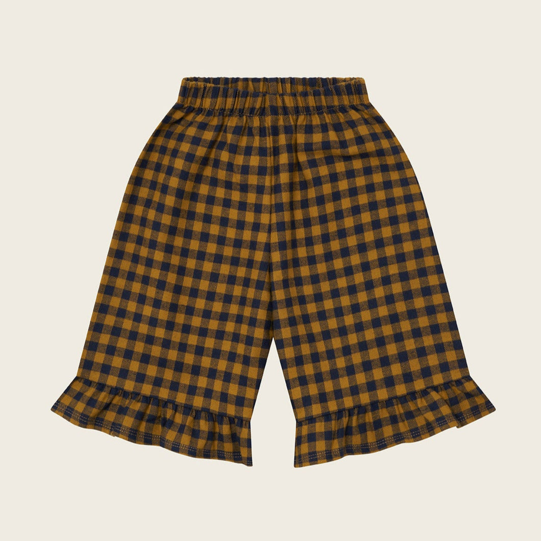 Organic Zoo - Blueberry Gingham Frill Culottes
