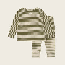 Load image into Gallery viewer, Organic Zoo - Fern Stripes Base Layer Set
