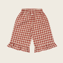 Load image into Gallery viewer, Organic Zoo - Paprika Gingham Frill Culottes
