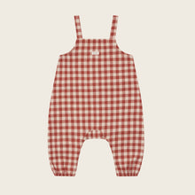Load image into Gallery viewer, Organic Zoo - Paprika Gingham Salopette
