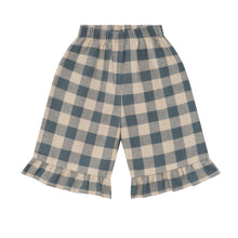 Load image into Gallery viewer, Organic Zoo - Fog Blue Frill Gingham Culottes
