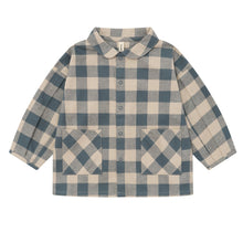 Load image into Gallery viewer, Organic Zoo - Fog Blue Gingham Lodge Shirt
