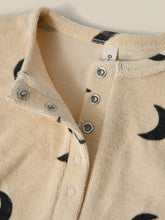 Load image into Gallery viewer, Organic Zoo - Pebble Midnight Terry Beach Romper
