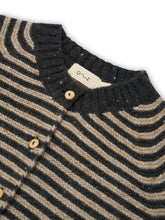 Load image into Gallery viewer, [預購] Organic Zoo - Charcoal Stripes Baby Wool Cardigan
