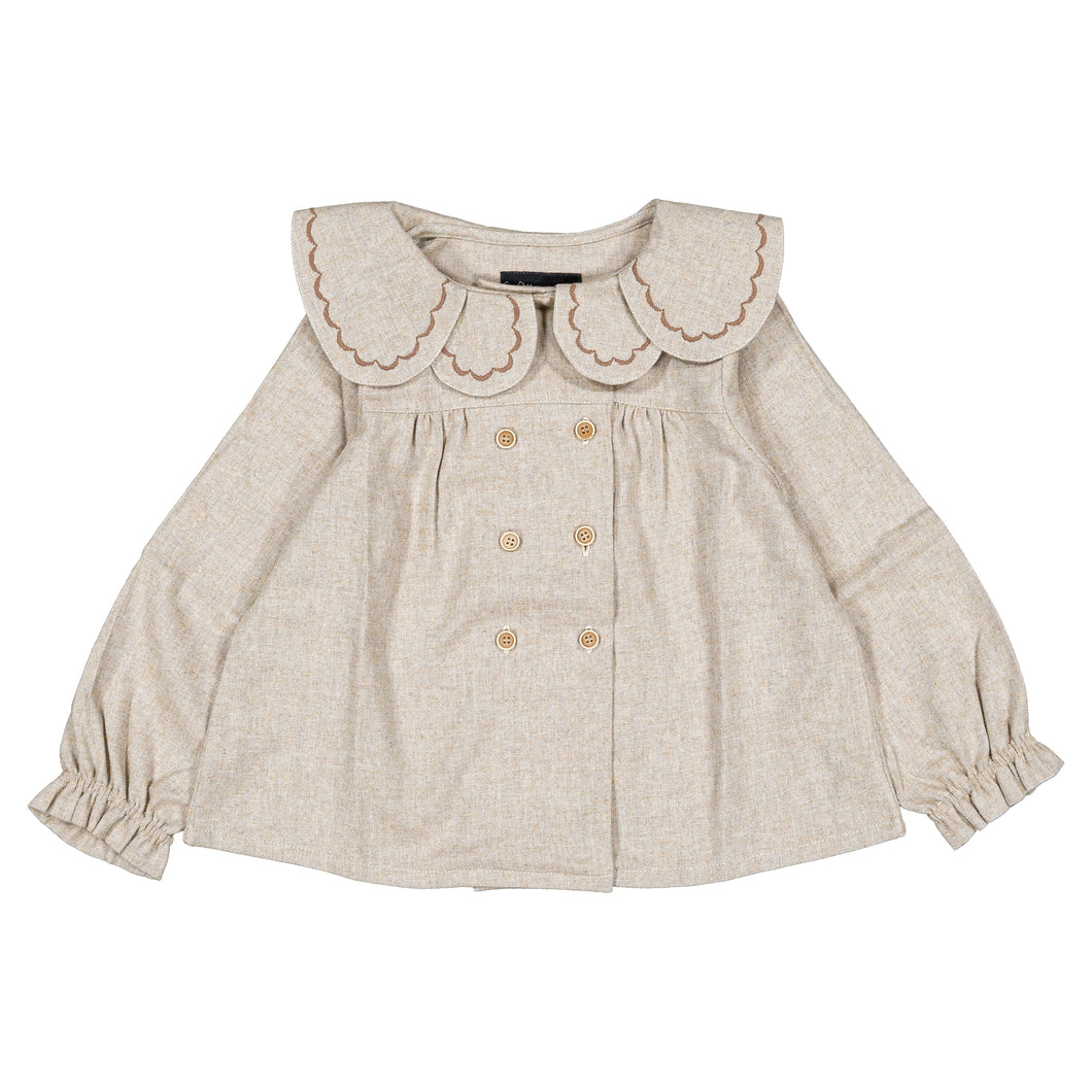 [預購] Maison Marelle - Blouse NOLLET - Flannel Beige