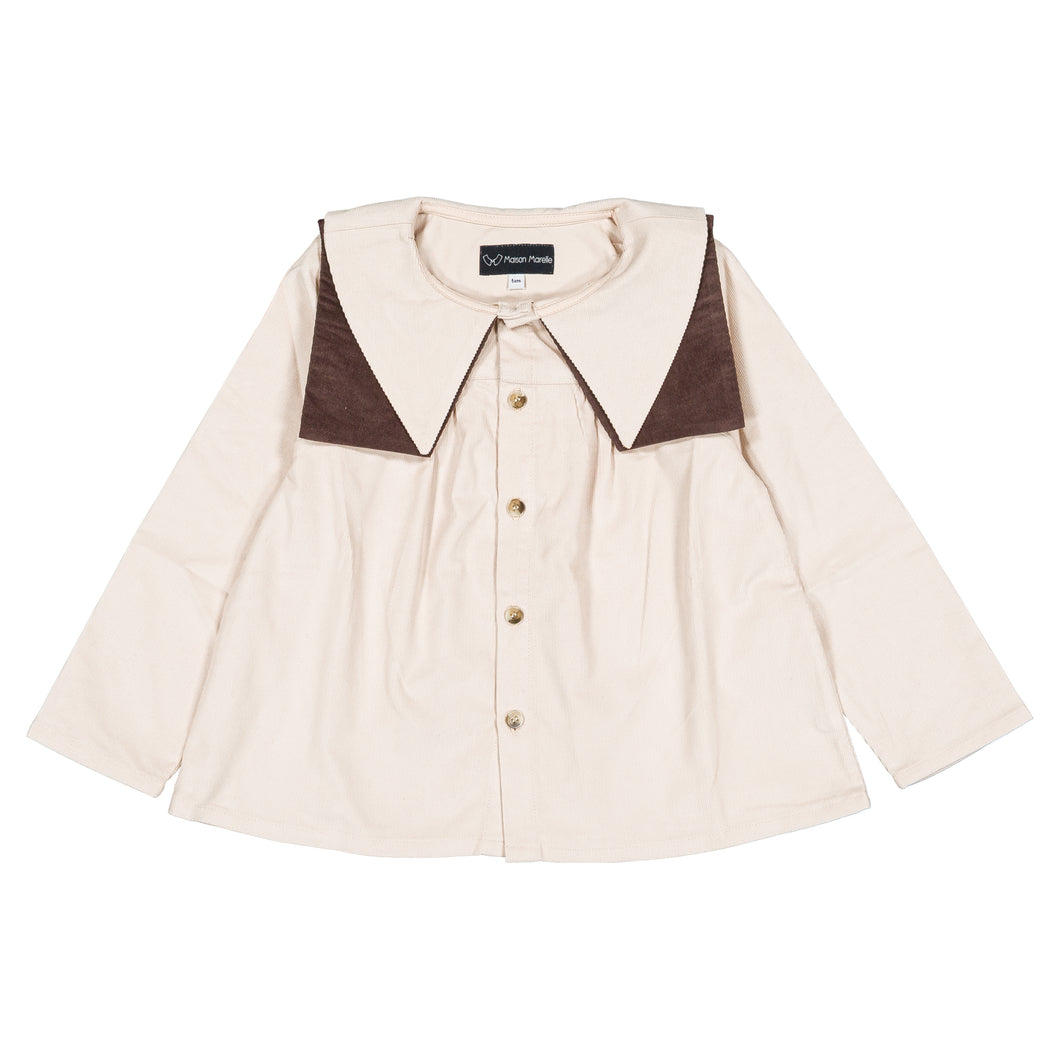 [預購] Maison Marelle - Shirt DUC - Velvet Beige & Brown