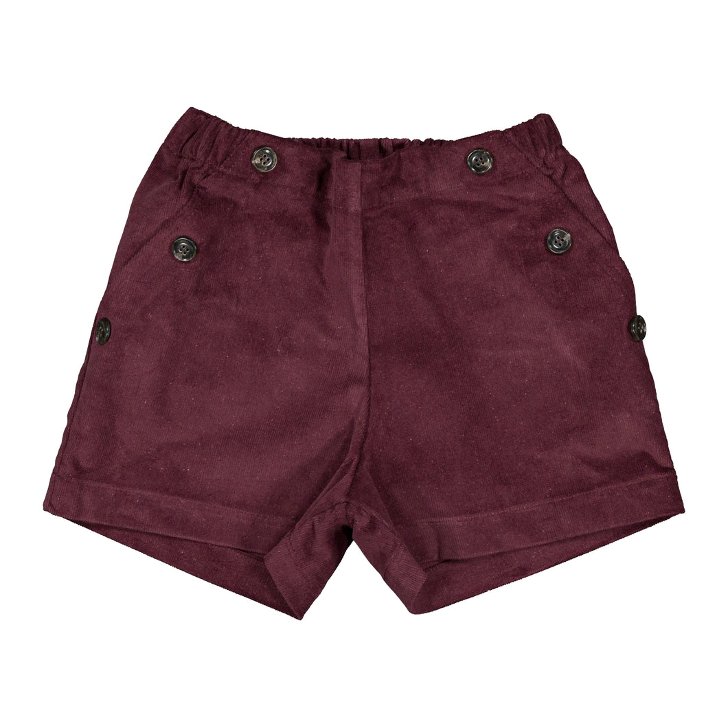 [預購] Maison Marelle - Short SUFFREN - Velvet Burgundy