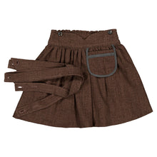 Load image into Gallery viewer, [預購] Maison Marelle - Skirt TOURNON With Straps - Brown Linen
