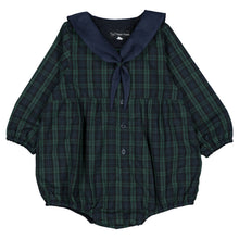 Load image into Gallery viewer, [預購] Maison Marelle - Romper ROI- Tartan Green &amp; Blue
