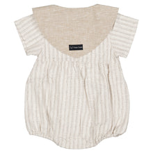 Load image into Gallery viewer, Maison Marelle - Romper NEUILLY- beige stripes 24M
