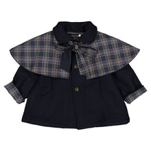Load image into Gallery viewer, [預購] Maison Marelle - 可反穿披肩羊毛 Darcy 風衣 (Blue Wool)
