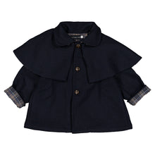 Load image into Gallery viewer, [預購] Maison Marelle - 可反穿披肩羊毛 Sherlock 風衣 (Blue Wool)
