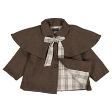 Load image into Gallery viewer, [預購] Maison Marelle - 可反穿披肩羊毛 Sherlock 風衣 (Brown Wool)

