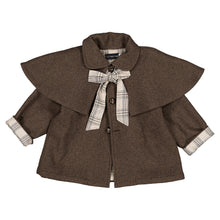 Load image into Gallery viewer, [預購] Maison Marelle - 可反穿披肩羊毛 Sherlock 風衣 (Brown Wool)
