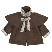 Load image into Gallery viewer, [預購] Maison Marelle - 可反穿披肩羊毛 Sherlock 風衣 (Brown Wool)
