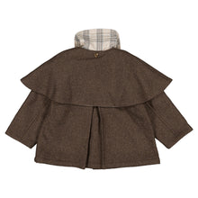 Load image into Gallery viewer, [預購] Maison Marelle - 可反穿披肩羊毛 Sherlock 風衣 (Brown Wool)
