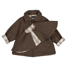 Load image into Gallery viewer, [預購] Maison Marelle - 可拆式披肩羊毛 Sherlock 風衣 (Brown Wool)
