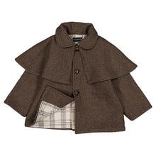 Load image into Gallery viewer, [預購] Maison Marelle - 可拆式披肩羊毛 Sherlock 風衣 (Brown Wool)
