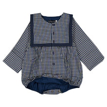 Load image into Gallery viewer, [預購] Maison Marelle - Romper Alma Blue&amp;Ecru Check
