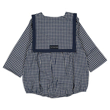 Load image into Gallery viewer, [預購] Maison Marelle - Romper Alma Blue&amp;Ecru Check
