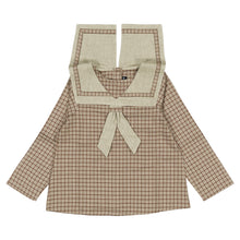將圖片載入圖庫檢視器 [預購] Maison Marelle - Blouse Choisy Olive Check
