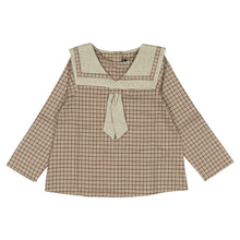 將圖片載入圖庫檢視器 [預購] Maison Marelle - Blouse Choisy Olive Check
