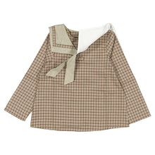 將圖片載入圖庫檢視器 [預購] Maison Marelle - Blouse Choisy Olive Check
