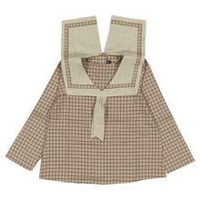 將圖片載入圖庫檢視器 [預購] Maison Marelle - Blouse Choisy Olive Check

