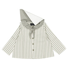將圖片載入圖庫檢視器 [預購] Maison Marelle - Blouse Monge Sauge Stripes
