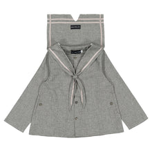 Load image into Gallery viewer, [預購] Maison Marelle - Blouse Chaptal Grey Houndstooth
