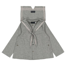 Load image into Gallery viewer, [預購] Maison Marelle - Blouse Chaptal Grey Houndstooth
