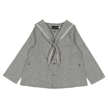 Load image into Gallery viewer, [預購] Maison Marelle - Blouse Chaptal Grey Houndstooth
