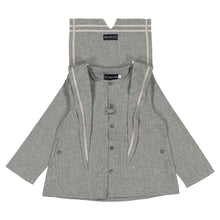 Load image into Gallery viewer, [預購] Maison Marelle - Blouse Chaptal Grey Houndstooth

