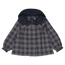 Load image into Gallery viewer, [預購] Maison Marelle - Blouse Nollet Blue Tartan
